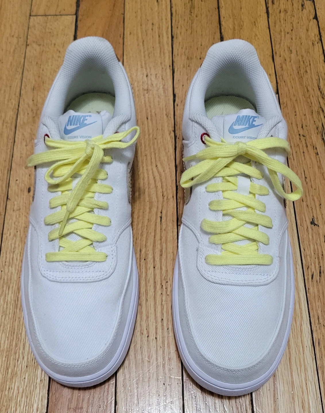 Nike Court Vision Low White Yellow Size US 10.5