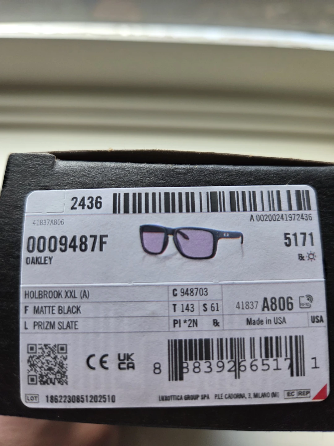 Oakley Holbrook XXL Matte Black Prizm Slate Sunglasses - photo 2