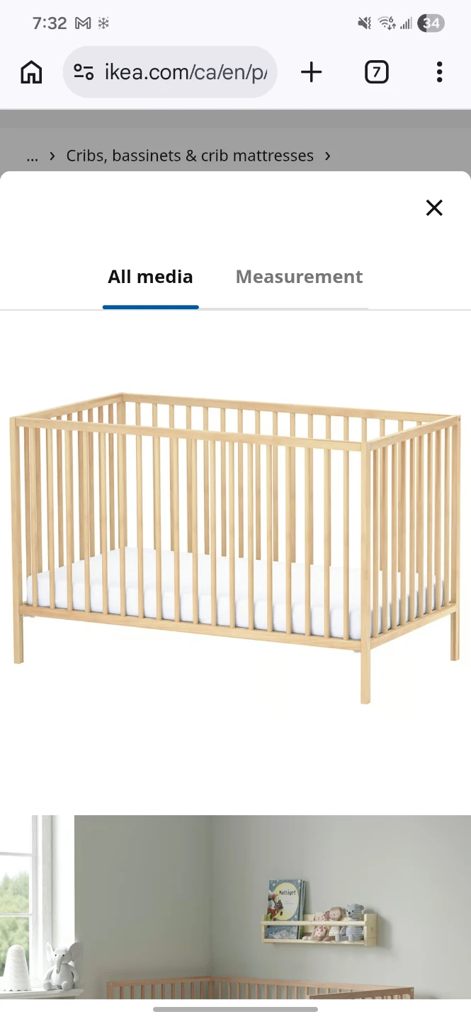 IKEA SUNDVIK Crib - White - photo 2