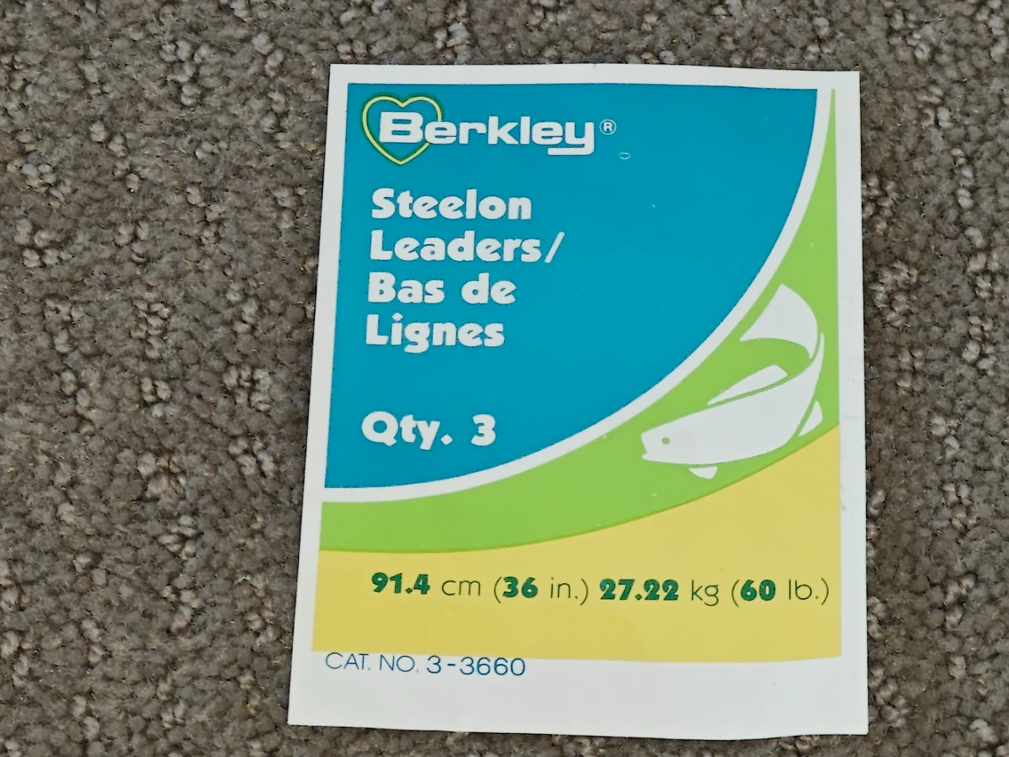 Berkley Fishing Steelon Leaders - 36" 60lbs 3-3660 - Pack of 3 - photo 5
