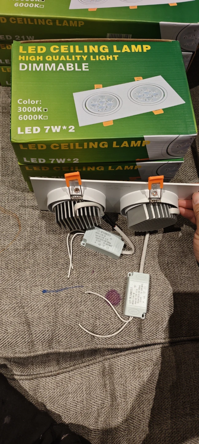 LED Ceiling Lamp Dimmable 7W*2 $15/1 box or $40/3 boxes - photo 2