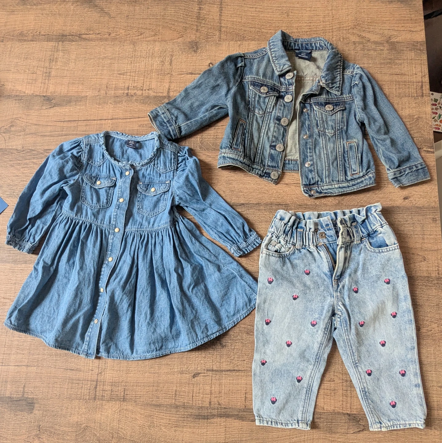 Gently used denim clothes toddler girl