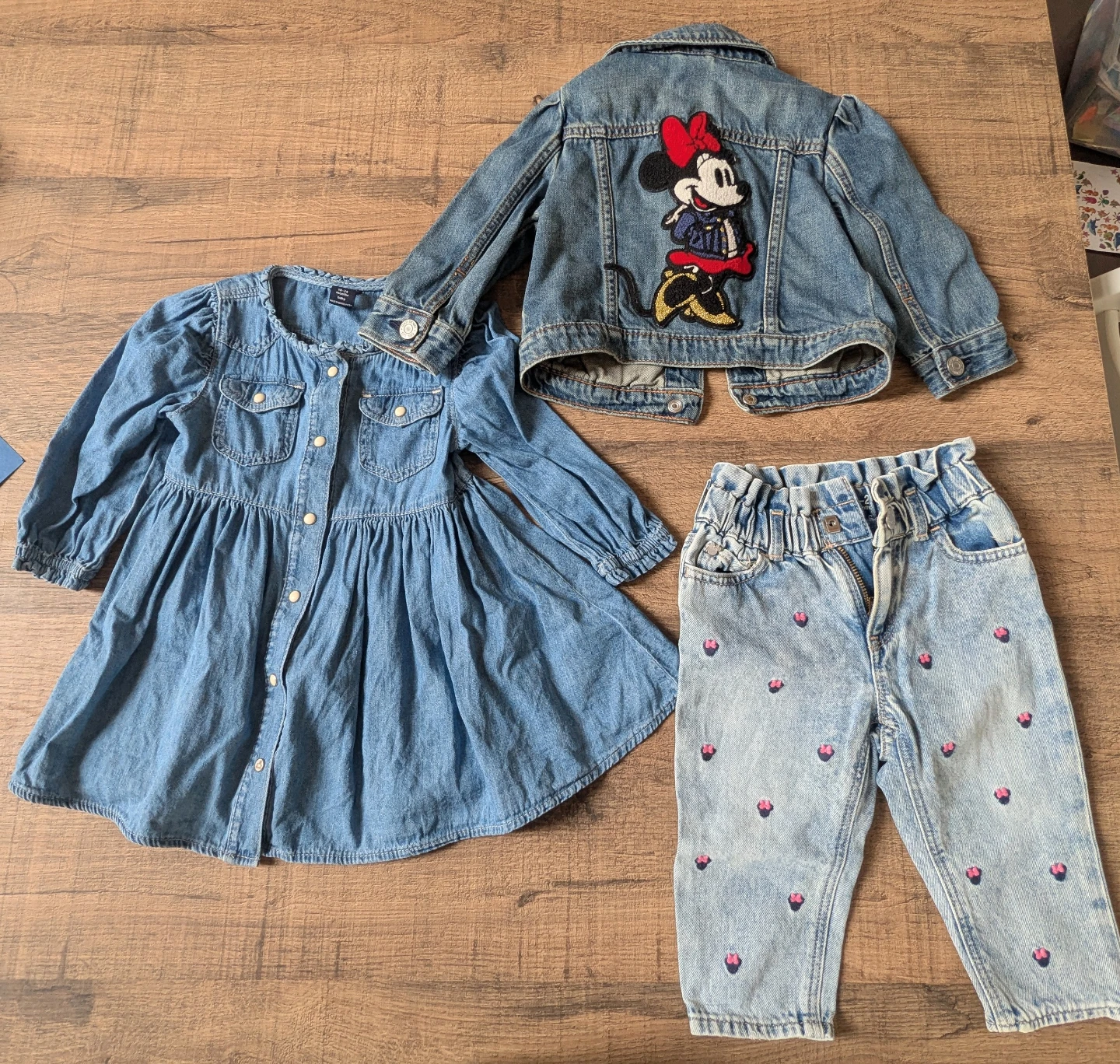Gently used denim clothes toddler girl - photo 2