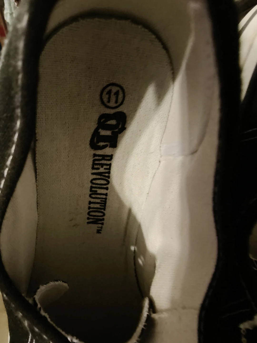 Revolution Black Canvas Sneakers - Size 11 - photo 4