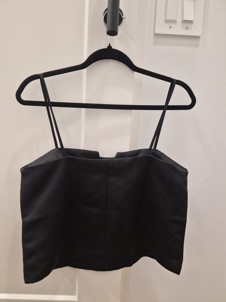 H&M Black Bow Camisole Top - Size M - photo 4