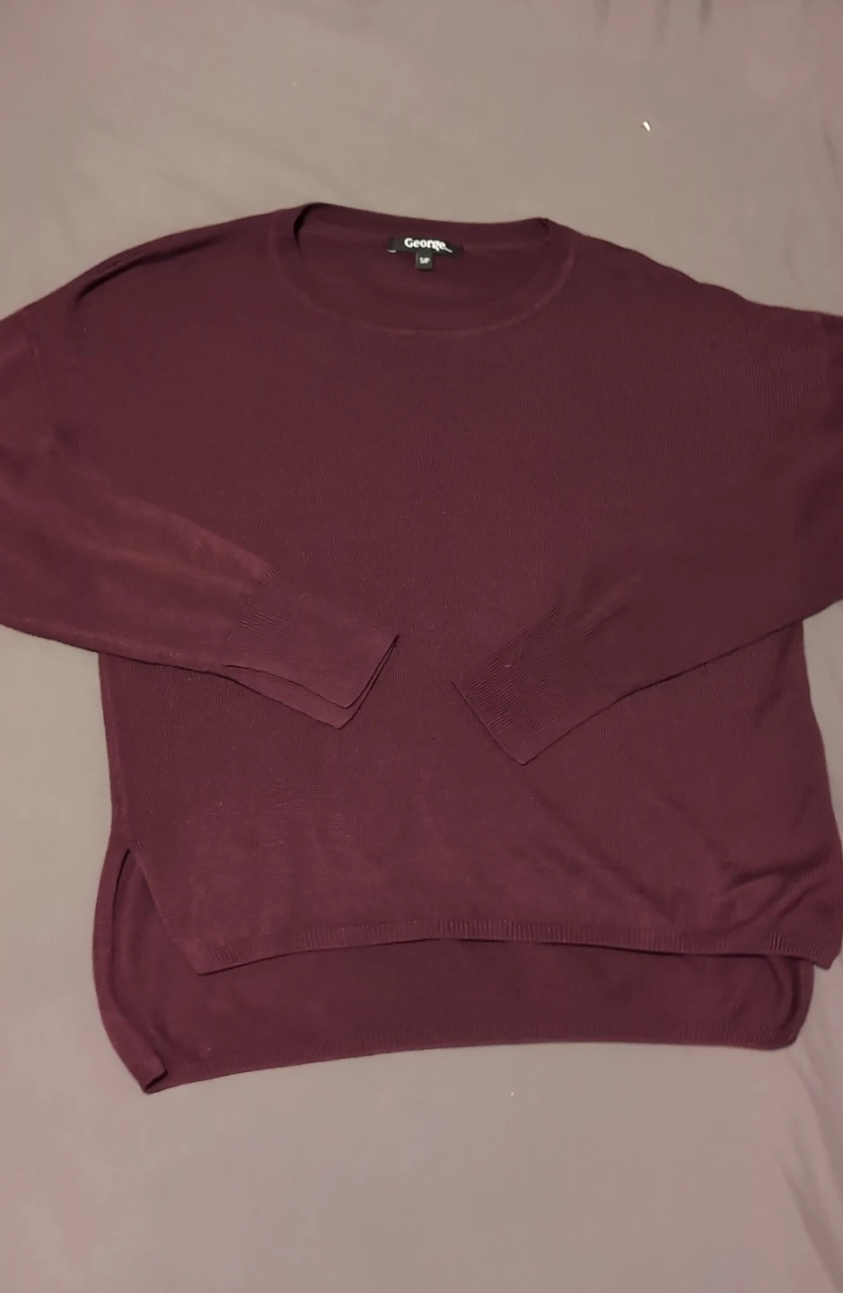 George Burgundy Pullover Sweater - Size S/P