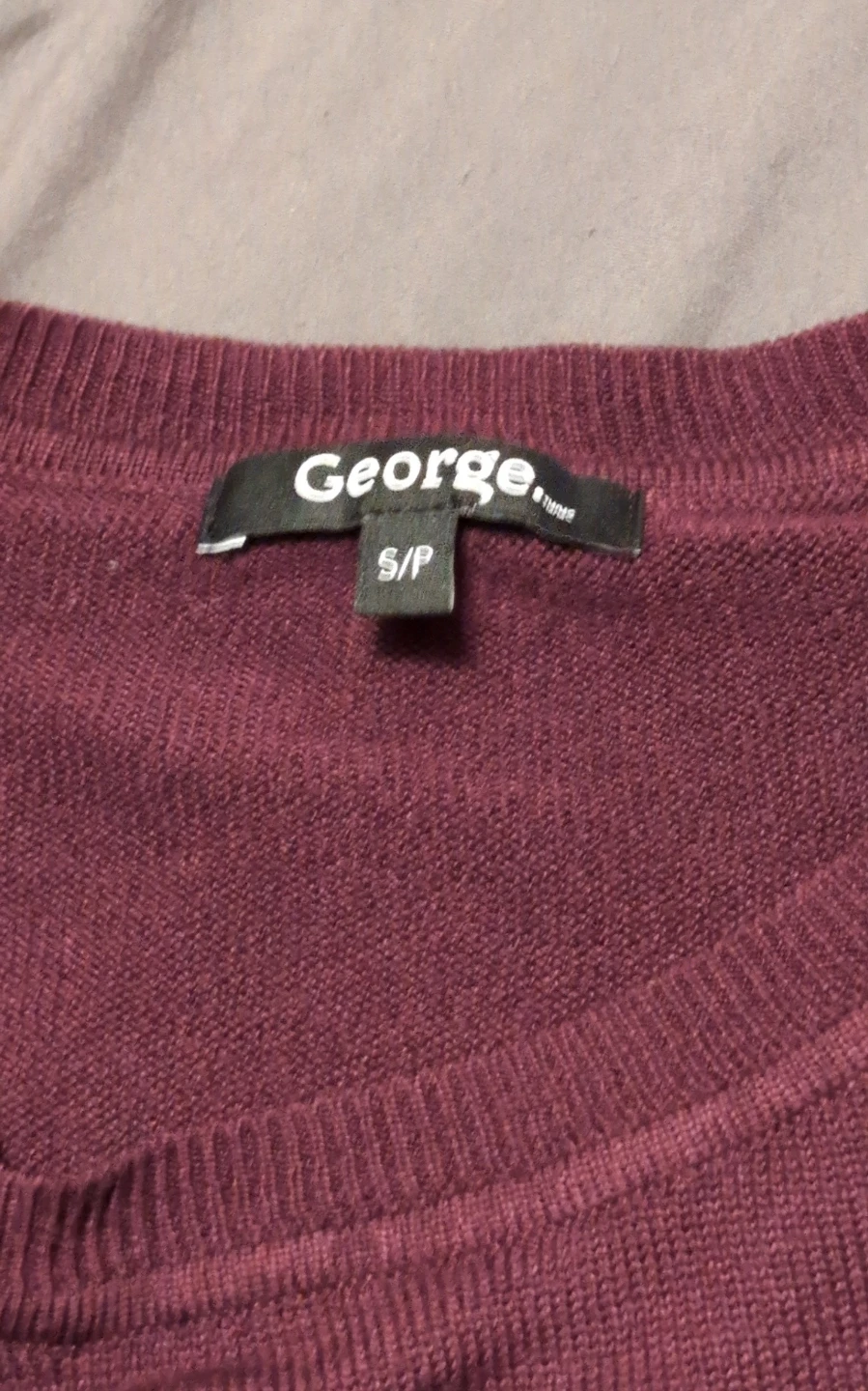 George Burgundy Pullover Sweater - Size S/P - photo 2