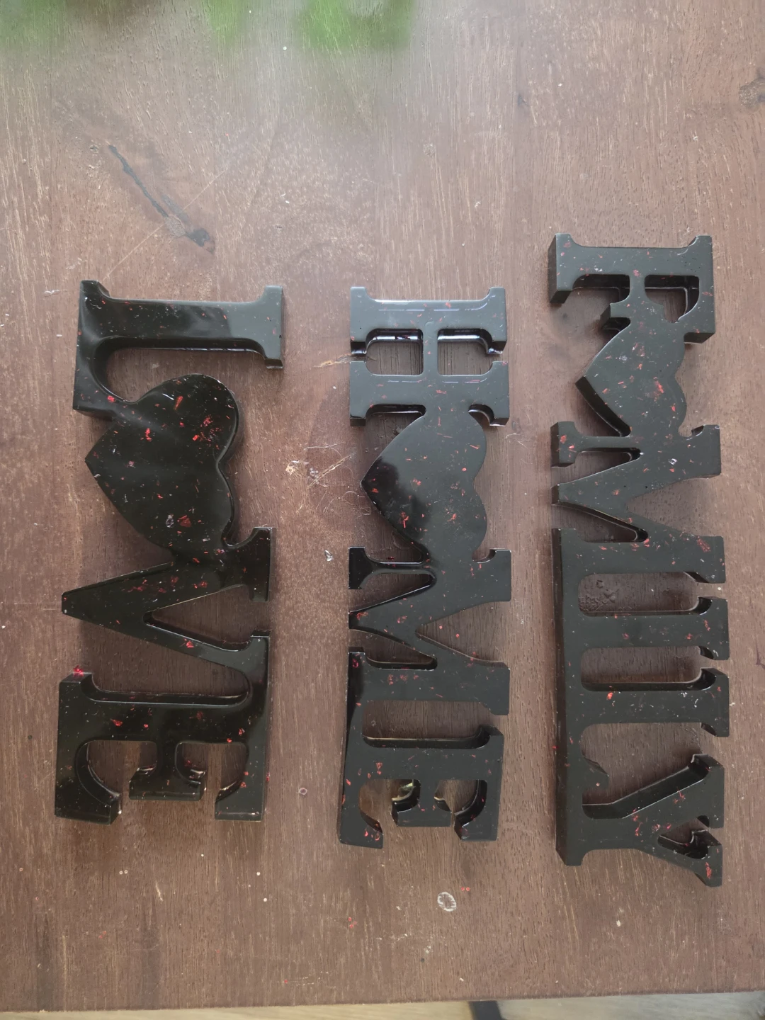Family Home Love Word Cutouts