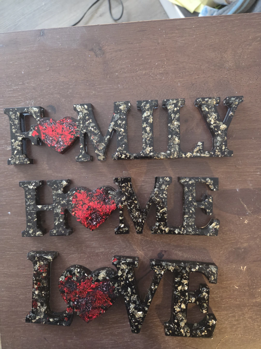 Family Home Love Word Cutouts - photo 2