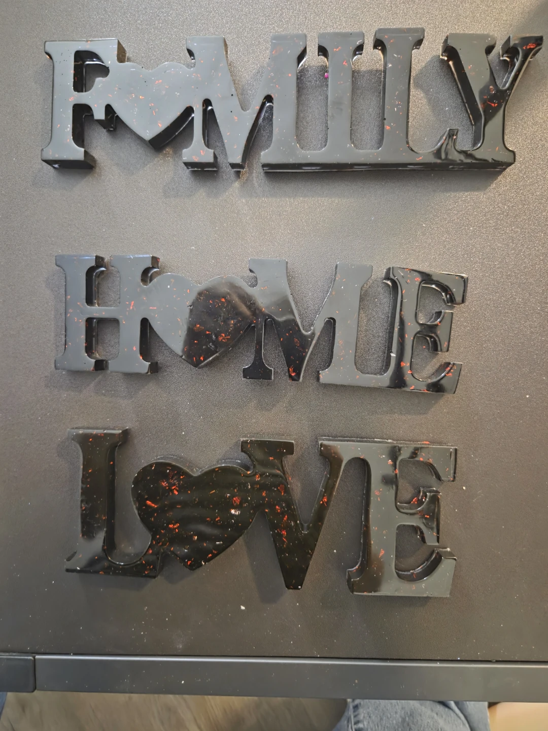 Family Home Love Word Cutouts - photo 3
