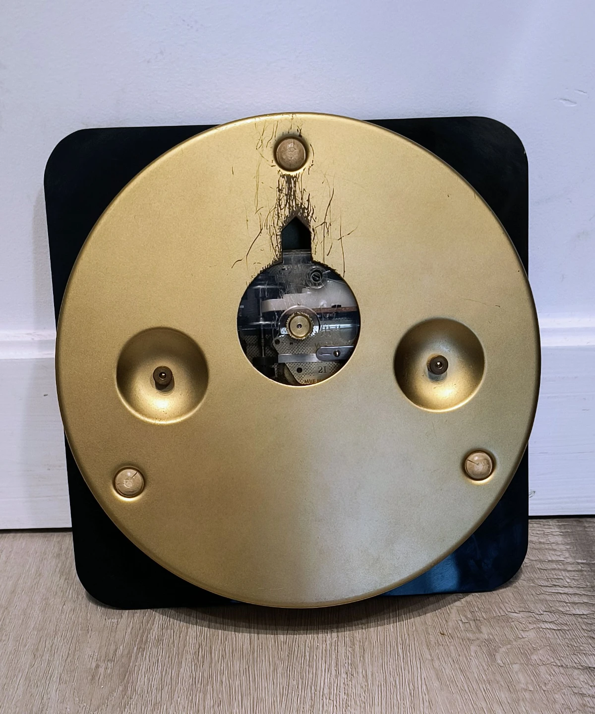 1960s Junghans Meister ATO-MAT Brass Wall Clock (Vintage) - photo 4