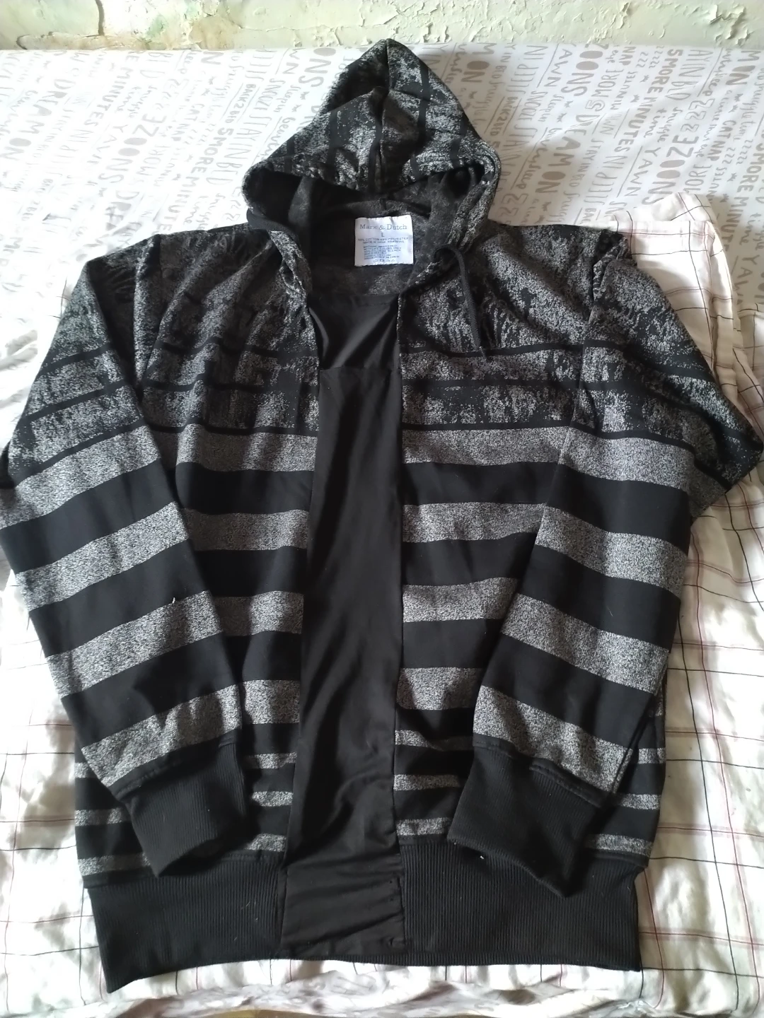 Marx & Dutch Striped Hoodie Size L