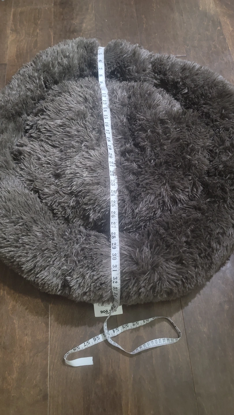 Fluffy Round Dog Bed (new never used) - photo 4