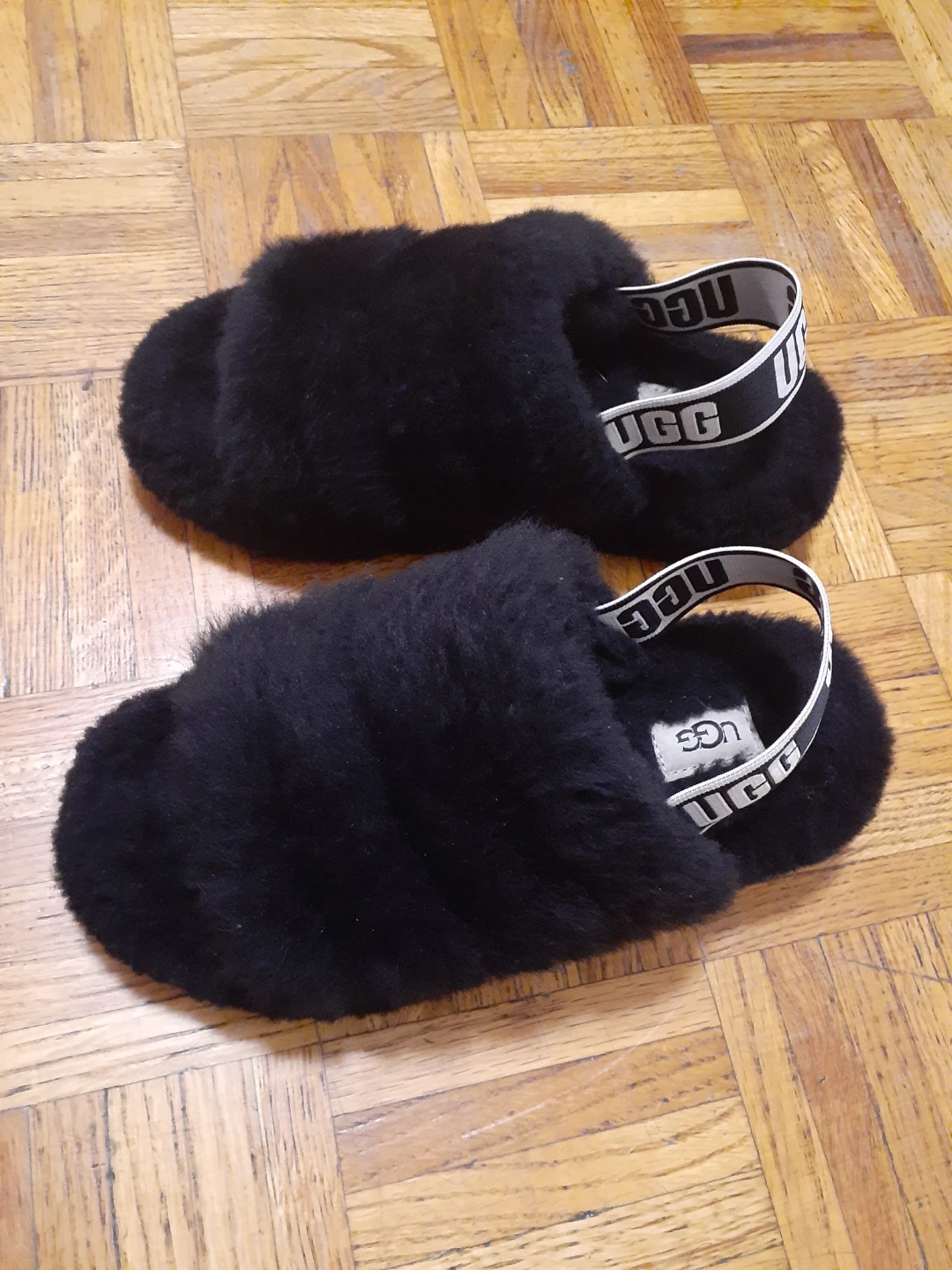 🥕Black UGG Fluffy Slippers🥕 - photo 2