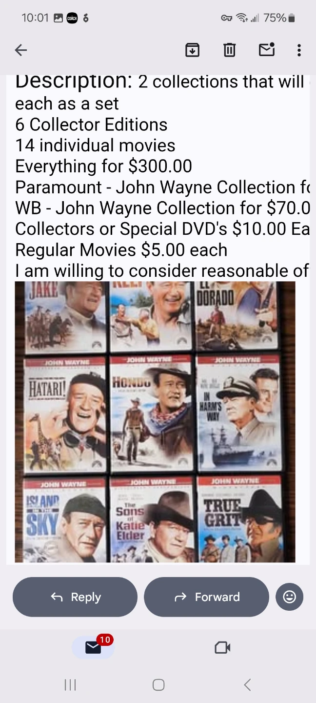 John Wayne Movie Collection DVDs - photo 5