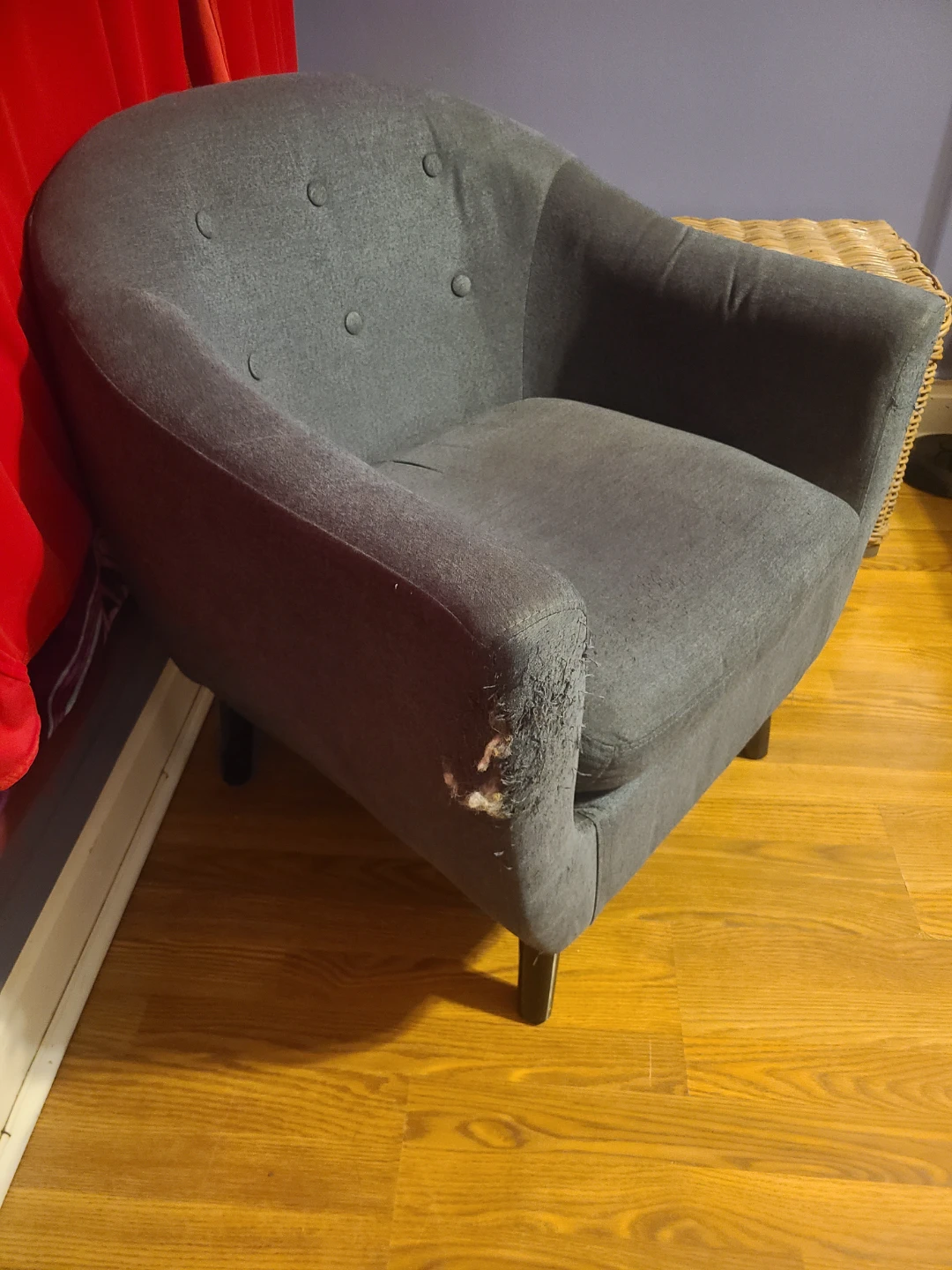 Dark Gray Accent Chair - photo 2