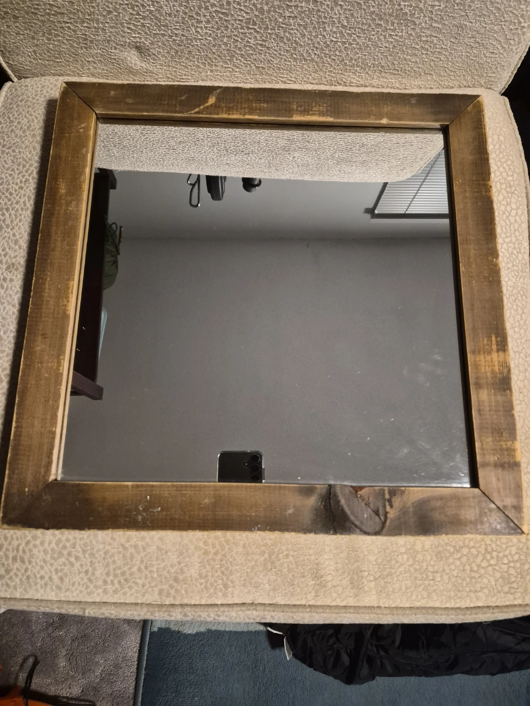 Wooden Framed Wall Mirror