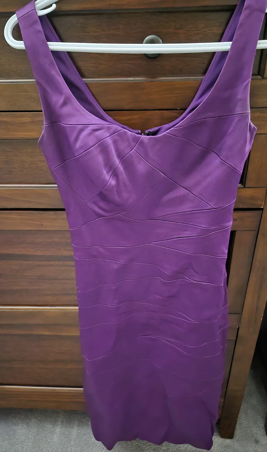Purple Bandage Bodycon Dress