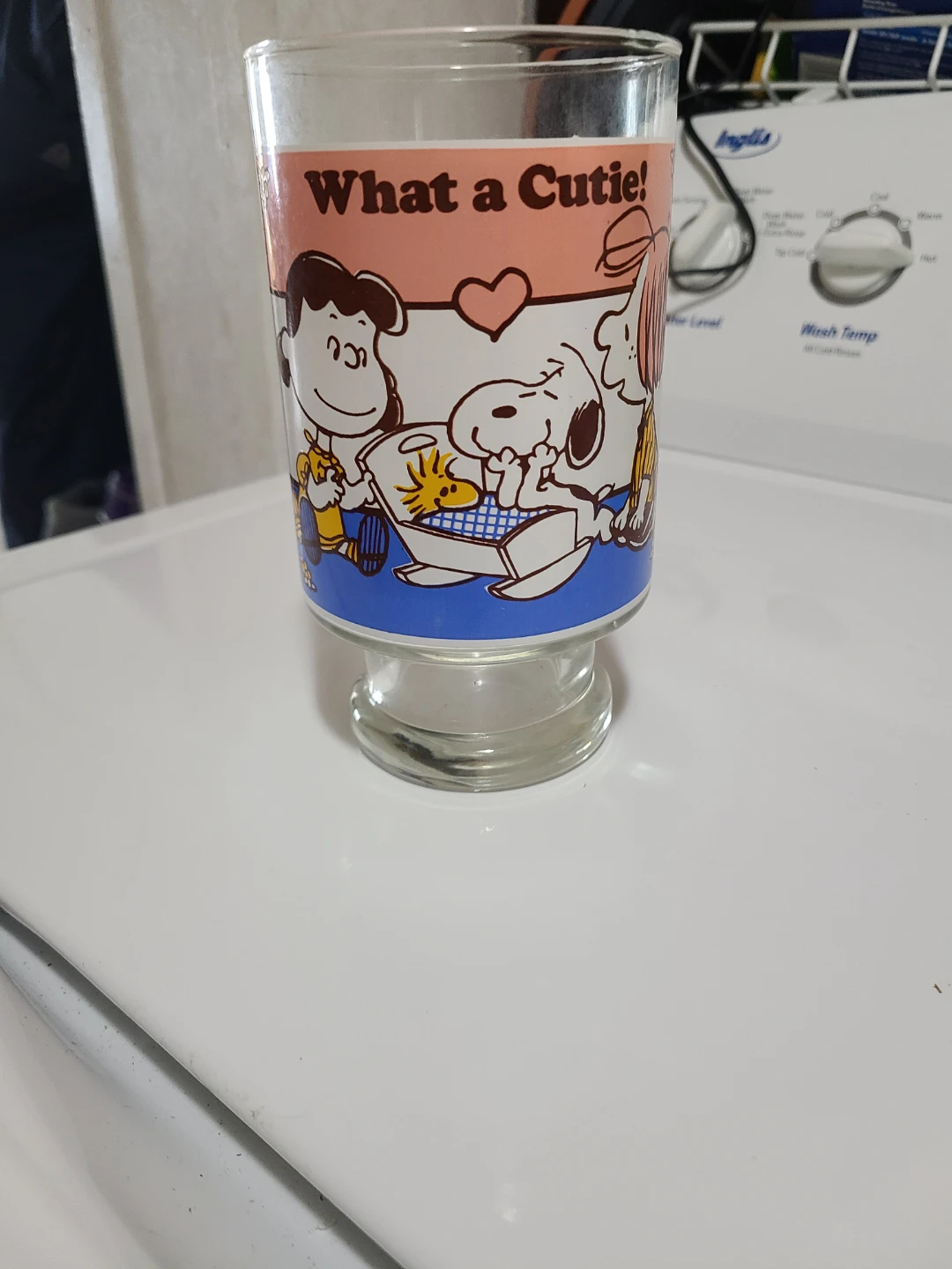 Retro Peanuts Snoopy "What a Cutie!" Vase