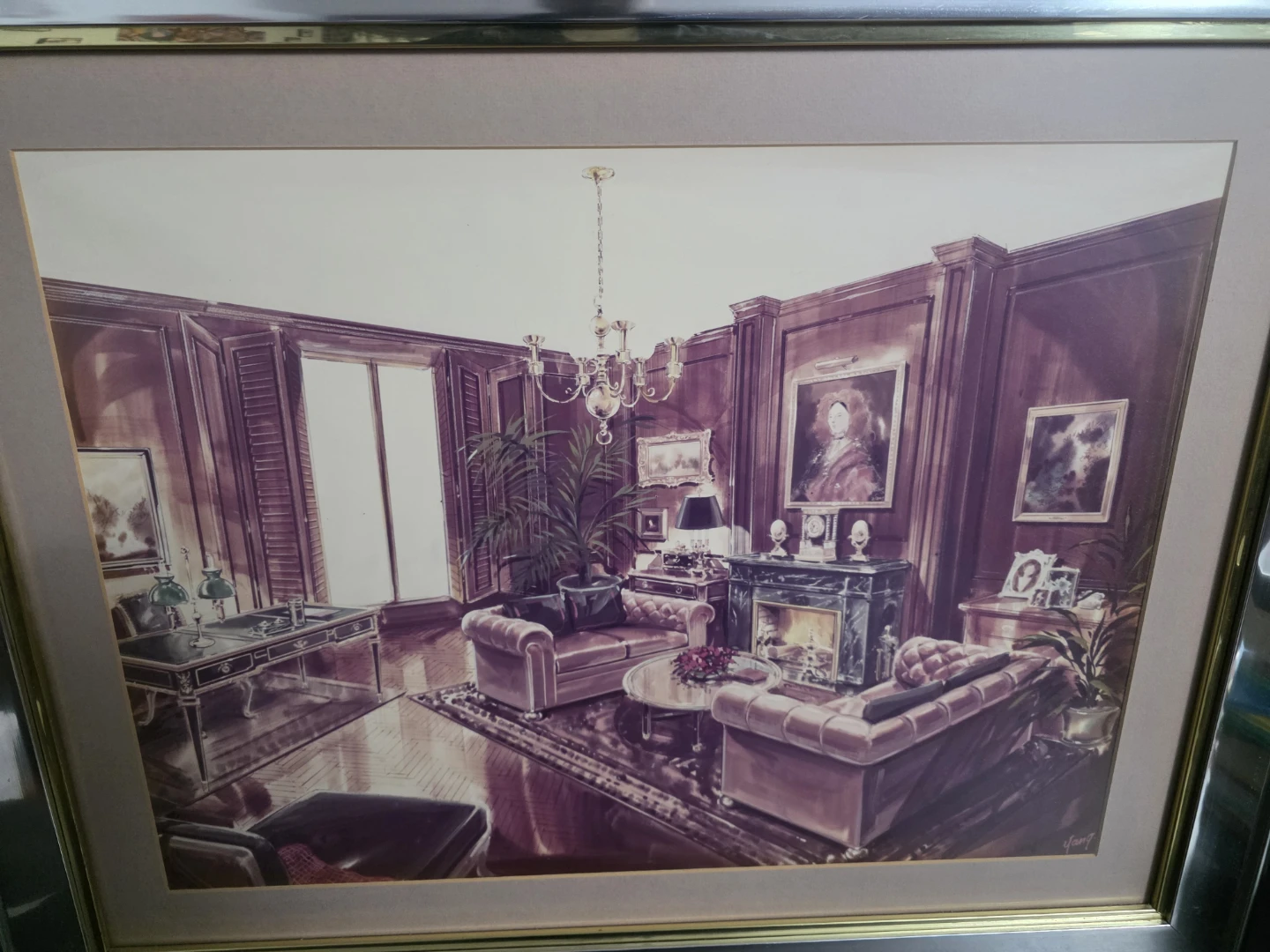 Framed Print of Luxurious Interior Scene