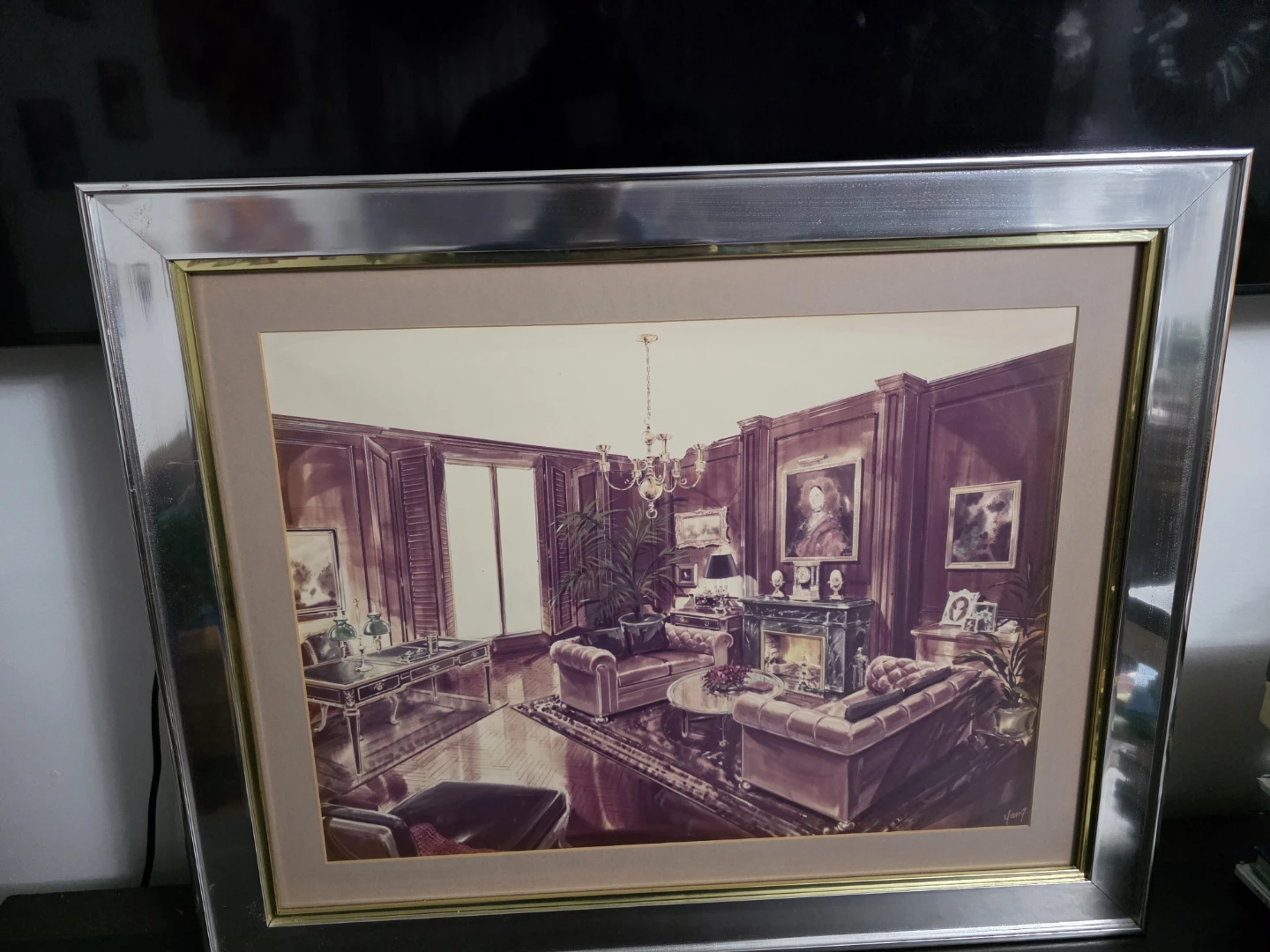 Framed Print of Luxurious Interior Scene - photo 2