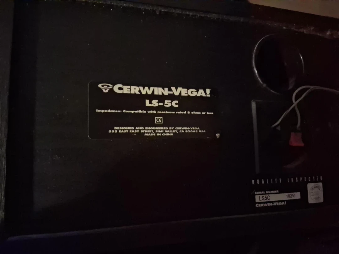 Cerwin-Vega LS-5C Center Channel Speaker