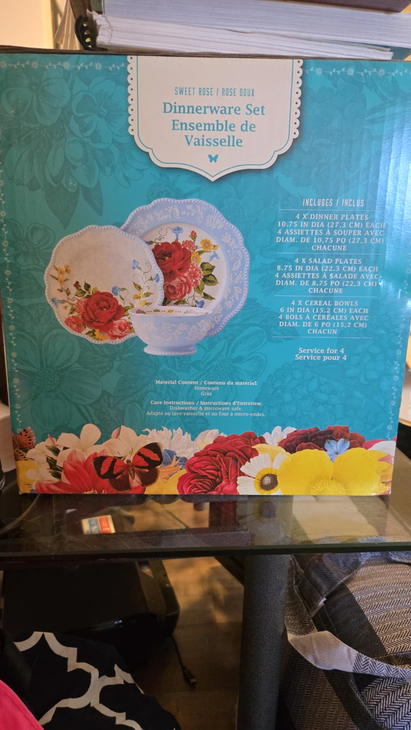 The Pioneer Woman Sweet Rose 12-Piece Dinnerware Set - photo 2