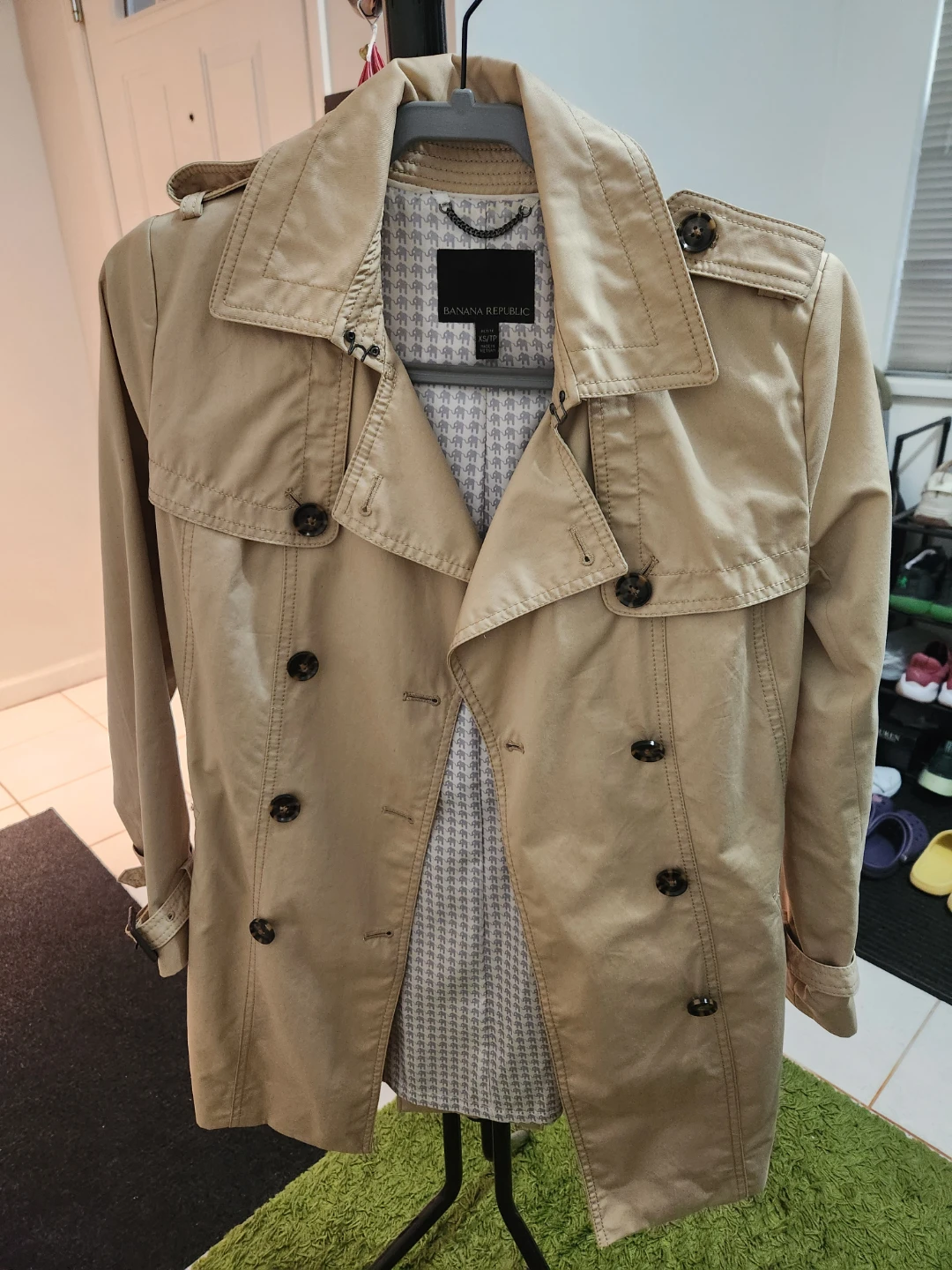 Banana Republic Petite Trench Coat XS/TP