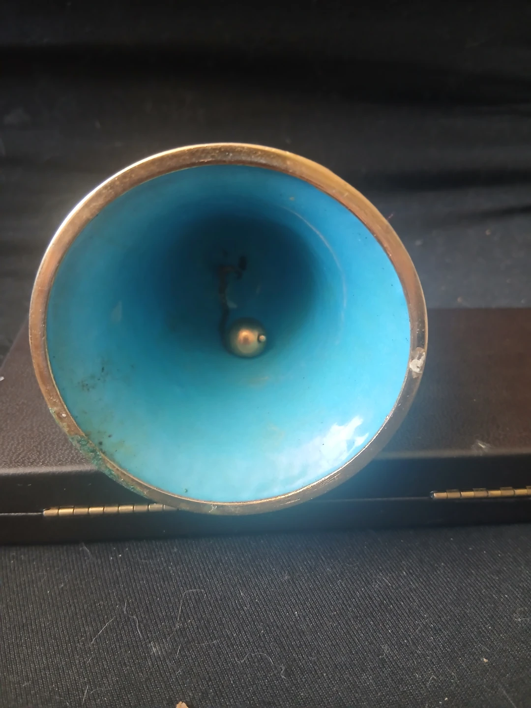 Vintage Cloisonné Bell with Floral Design - photo 3