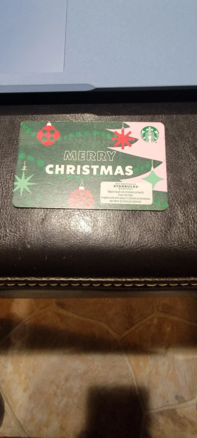 Starbucks Merry Christmas Gift Card $36.42