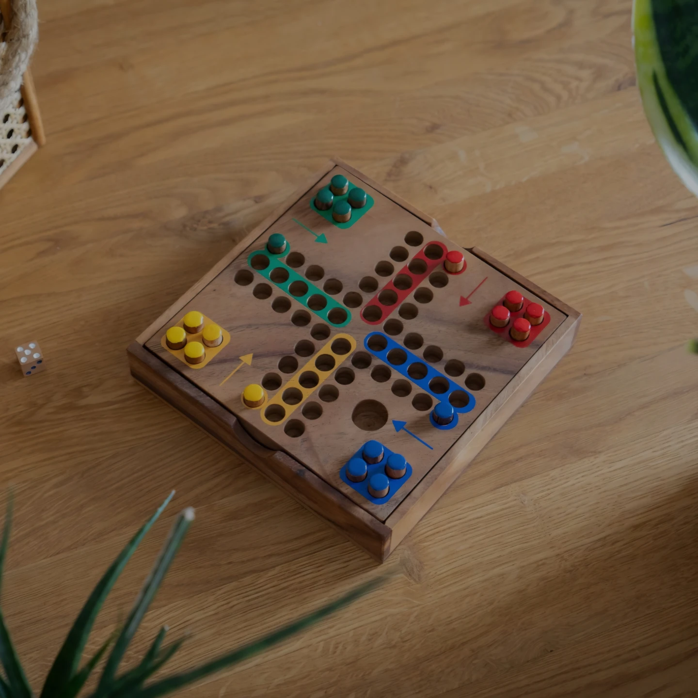 Ethical Thai Wooden Ludo Board Game - photo 4