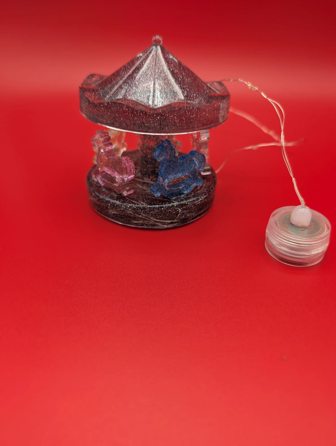 Carousel Decoration with Fairy Lights
