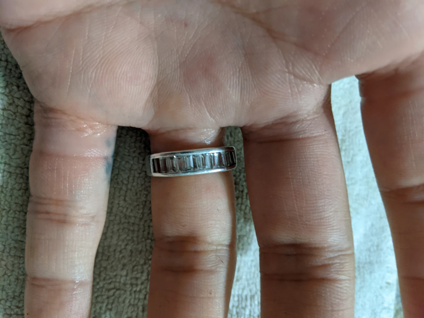 Sterling Silver Baguette Ring