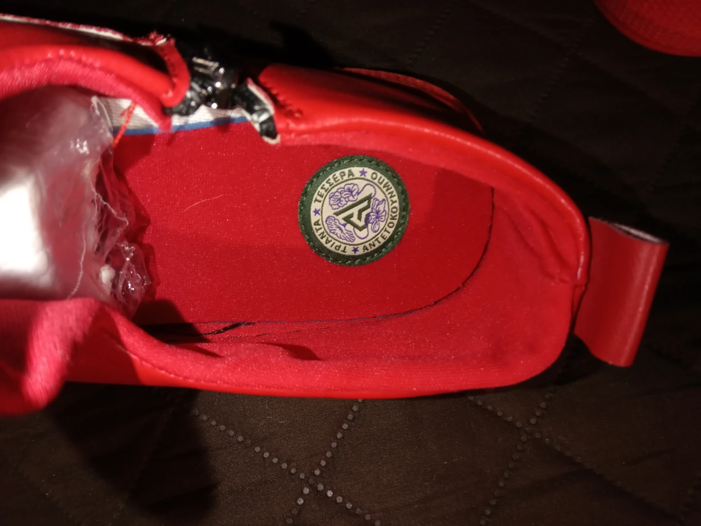 Red Slip-On Shoes with Zipper - photo 2