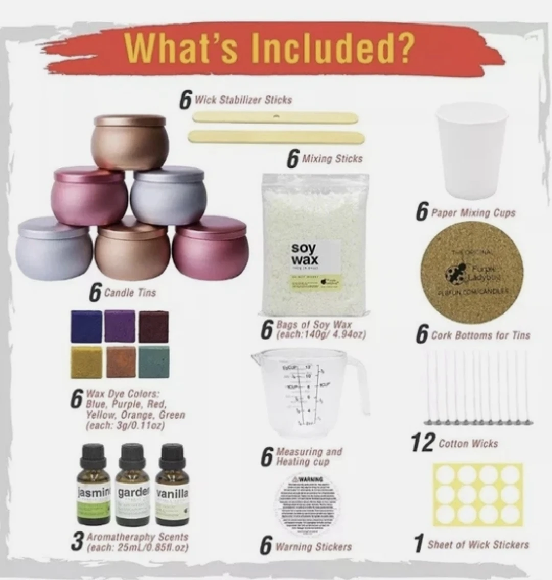 Create Your Own Soy Wax Aromatherapy Candle Kit - photo 5