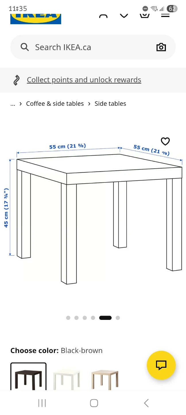 IKEA dark-brown corner table - photo 5