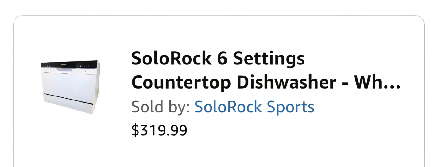 SoloRock 6 Settings Countertop Dishwasher - photo 4