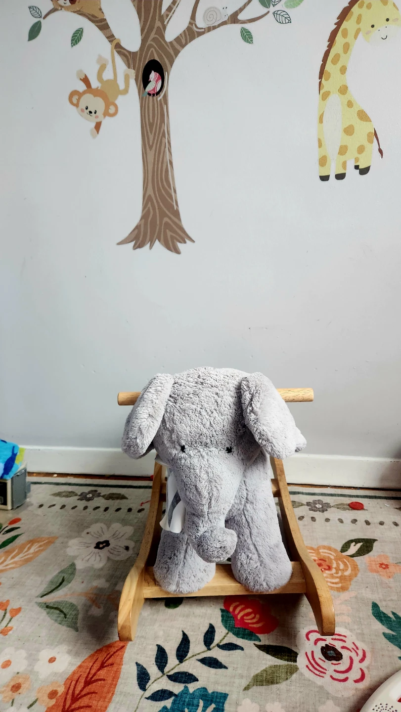 Pottery Barn Kids Elephant Plush Nursery Rocker - photo 2