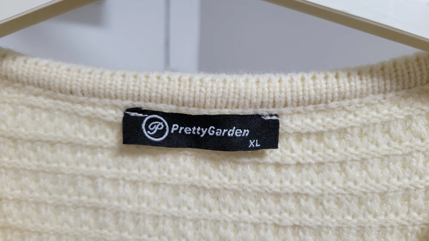 Women's Cream Knit Cardigan - photo 4