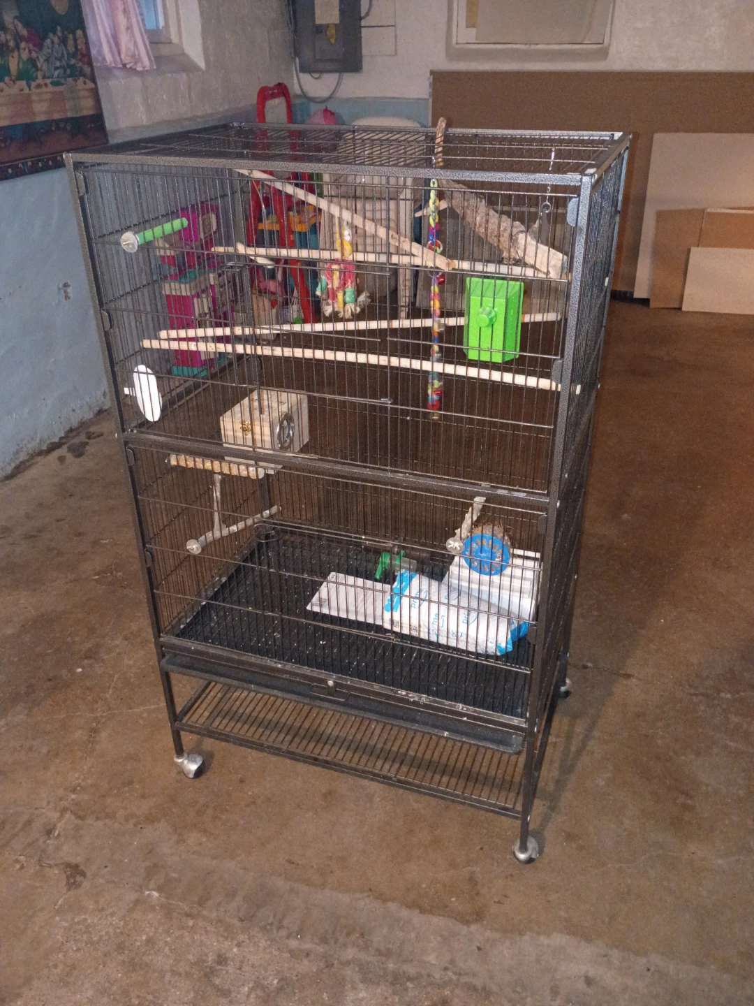 Tall Black Bird Cage - photo 2