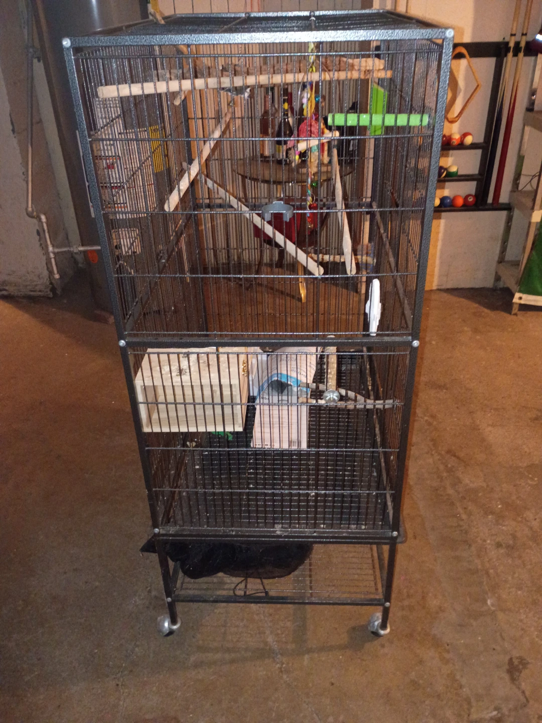 Tall Black Bird Cage - photo 3