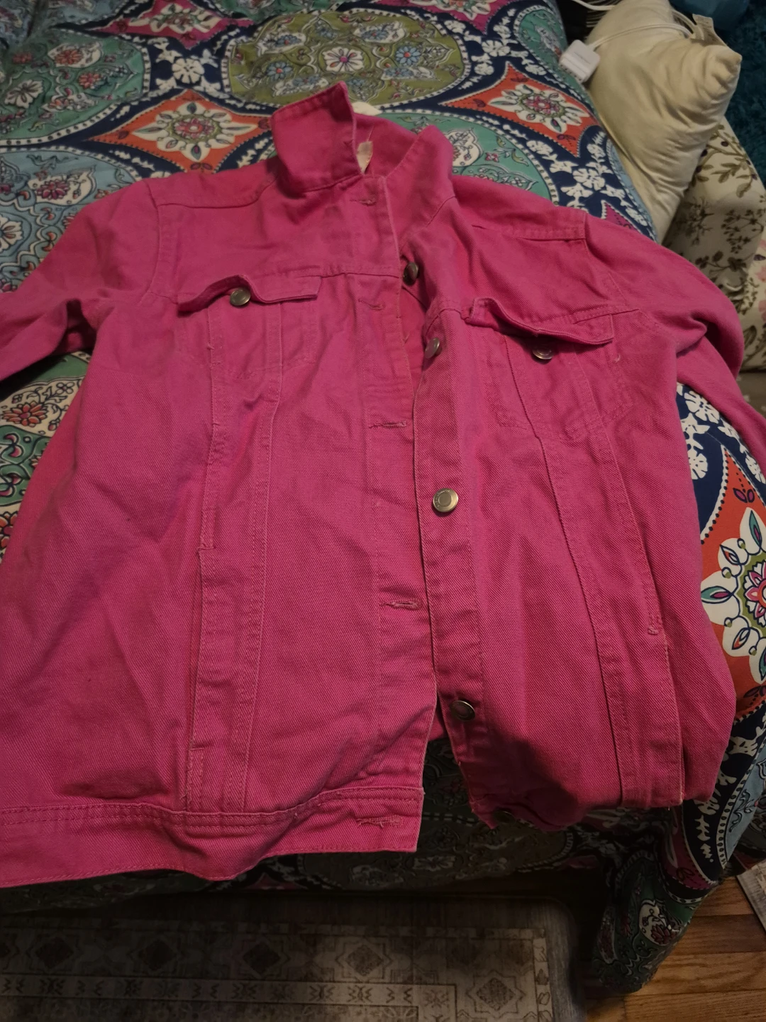 Women's Pink Denim Jacket