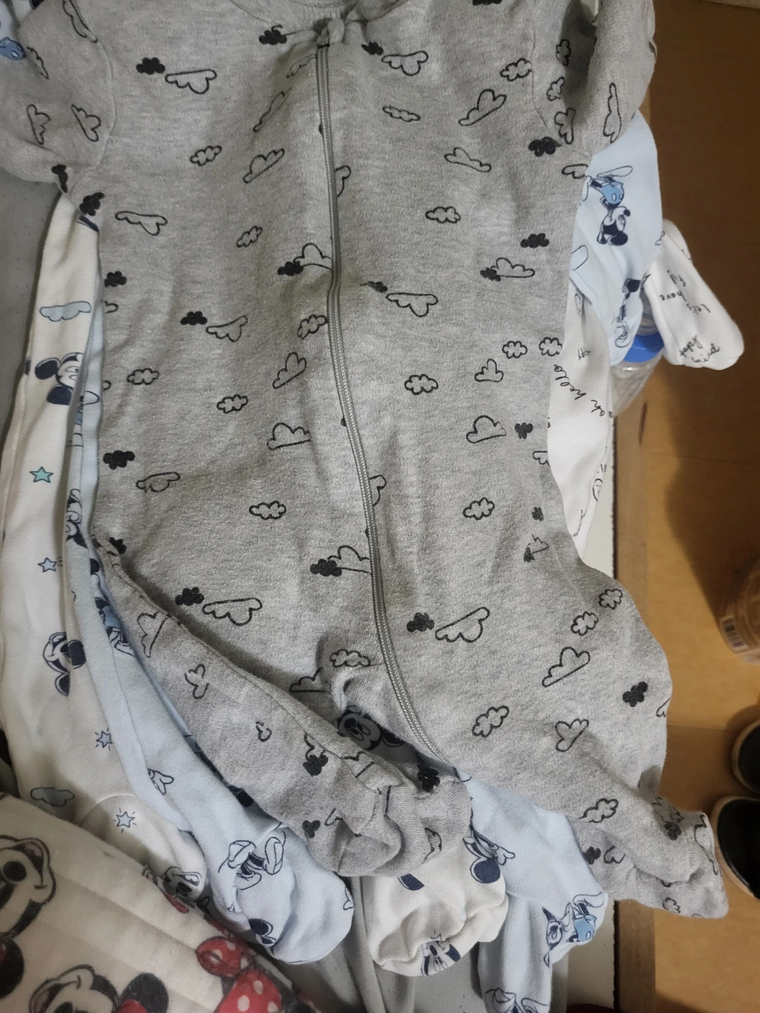 Baby Sleepsuit with Clouds