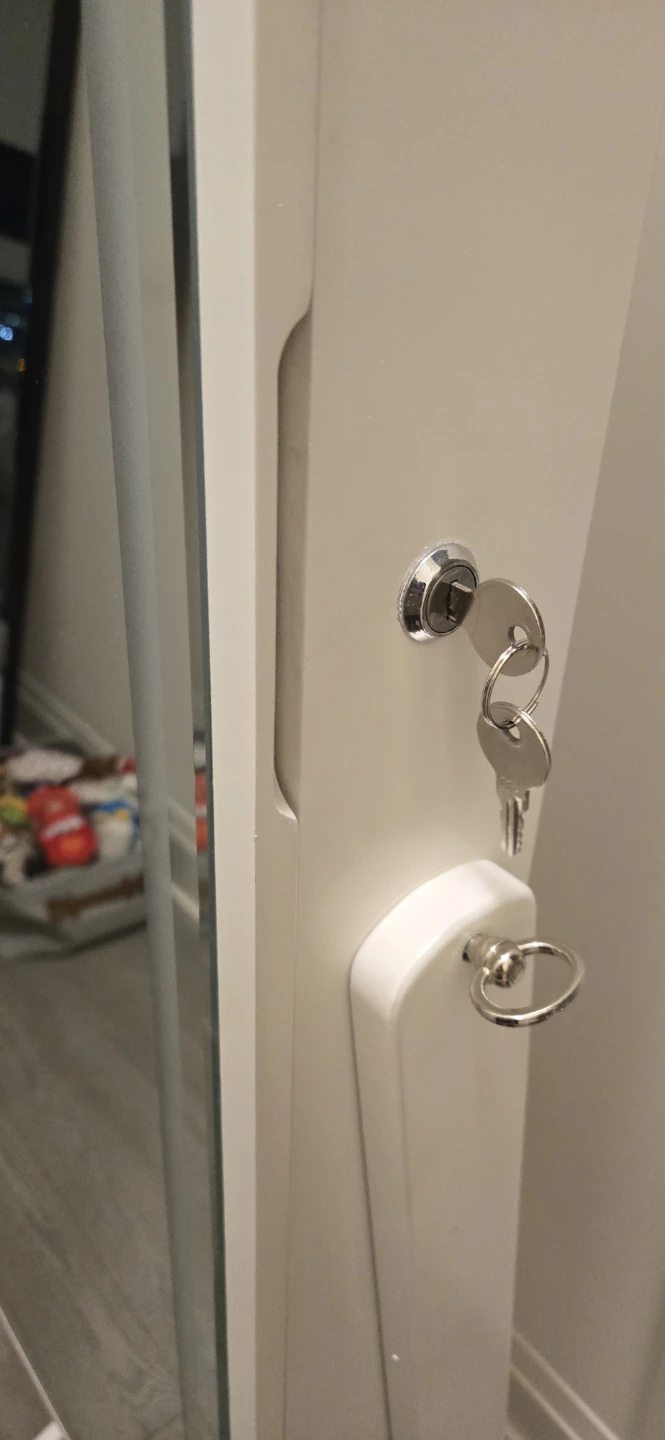 White Jewellery Cabinet with Mirror and LED Lights - photo 3