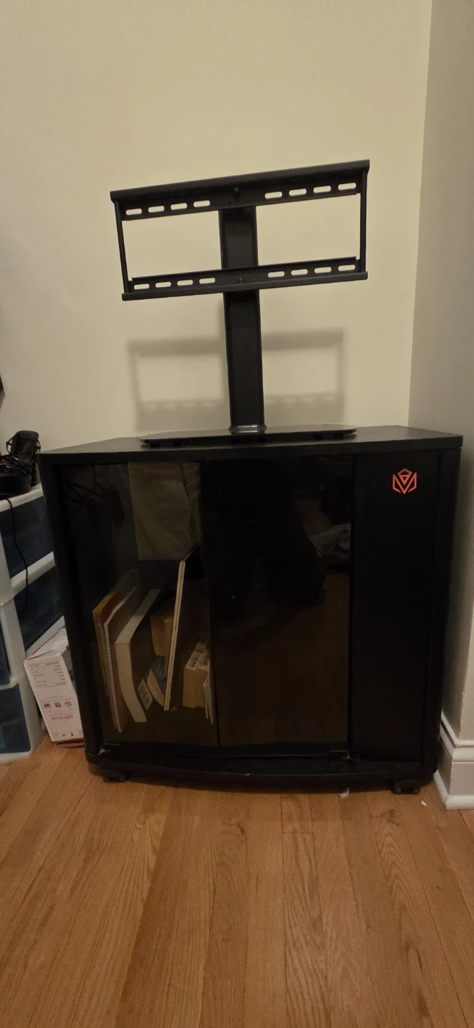 Tv console & entertainment center with storage.