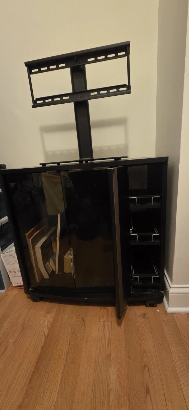 Tv console & entertainment center with storage. - photo 2