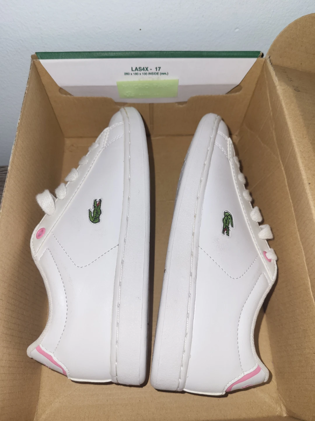 Lacoste Carnaby Evo BL 2 Sneakers - White/Pink - photo 4