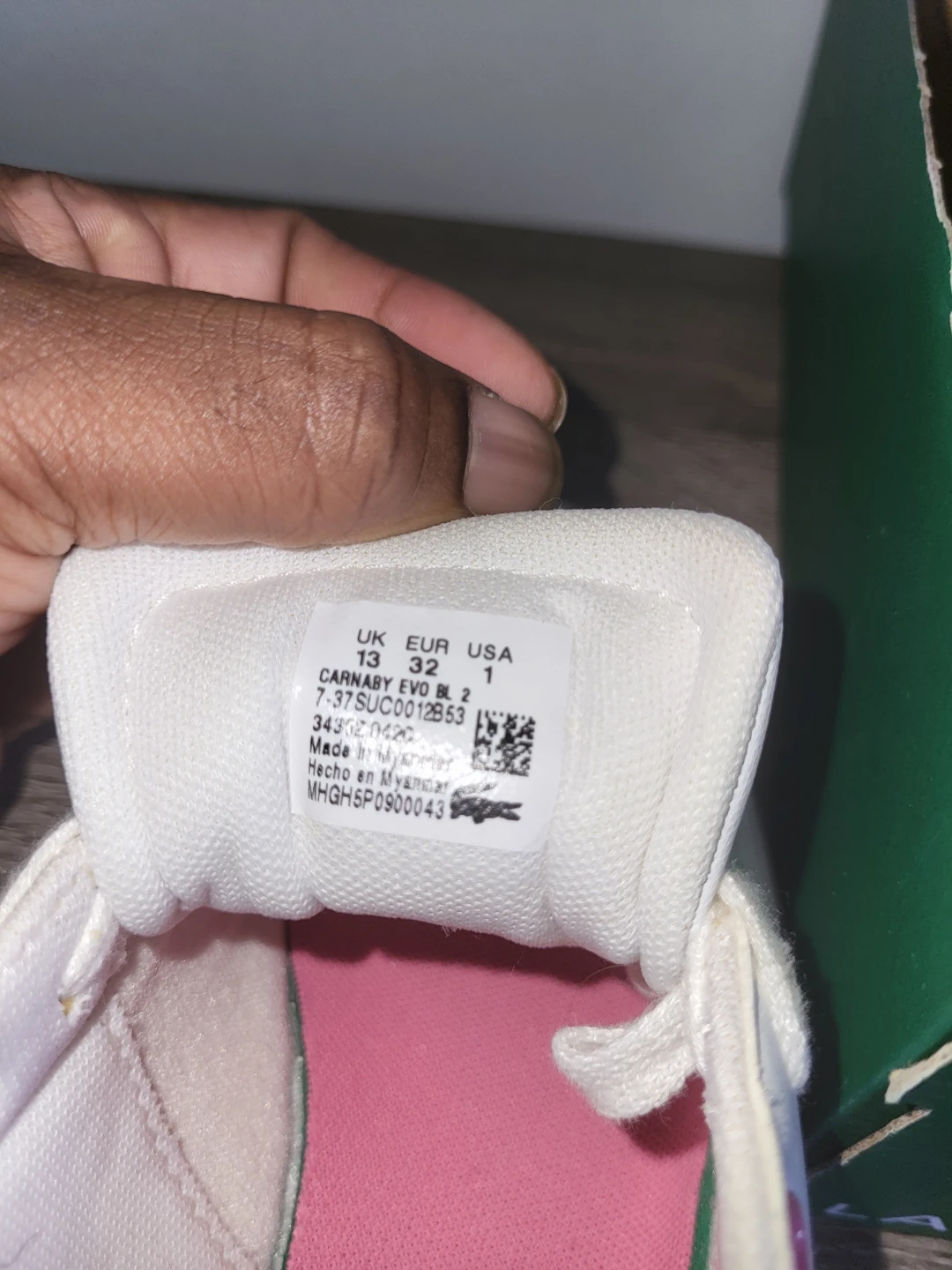 Lacoste Carnaby Evo BL 2 Sneakers - White/Pink - photo 5