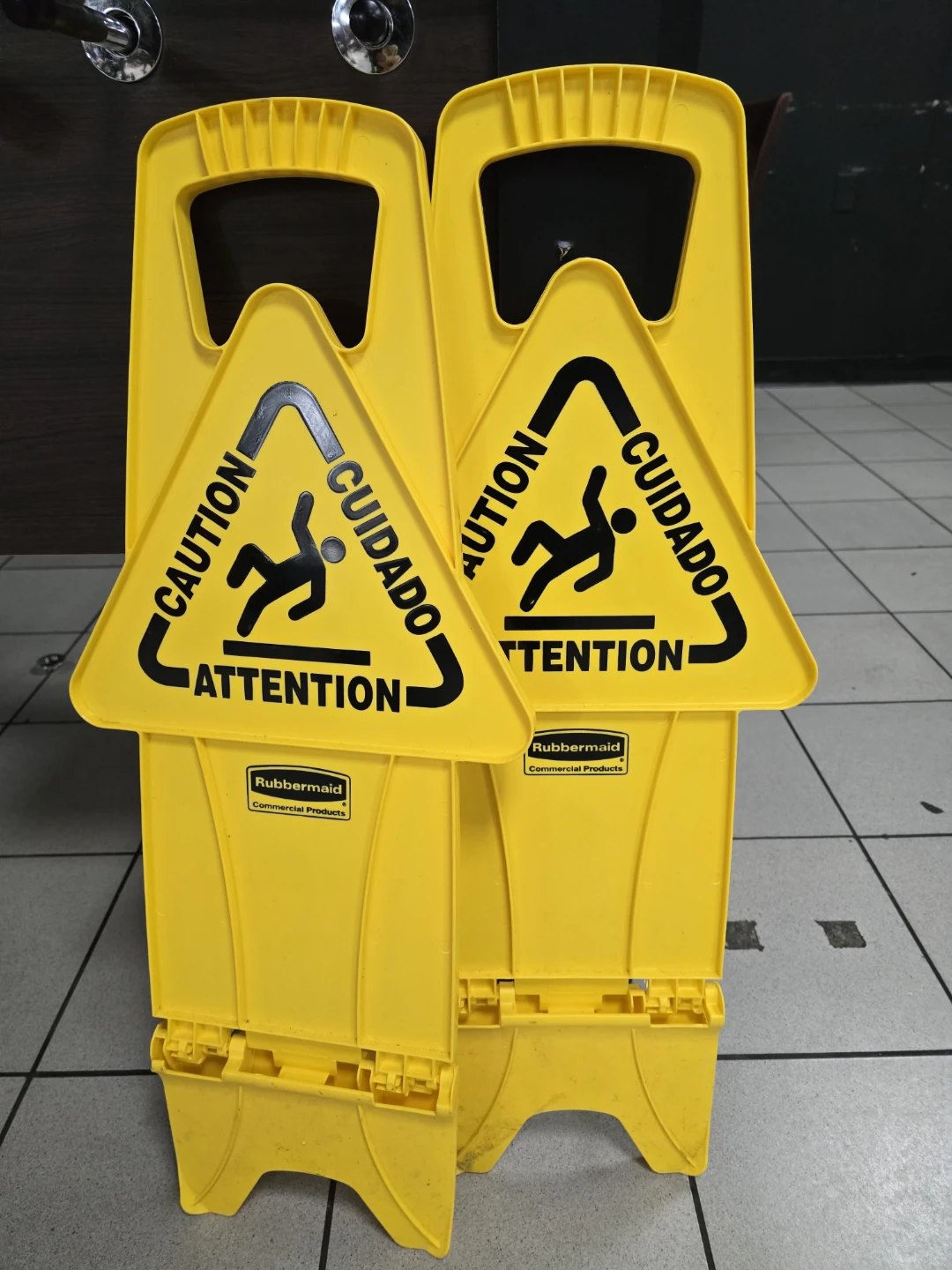 Rubbermaid Yellow Caution Wet Floor Sign. $18 each - photo 2