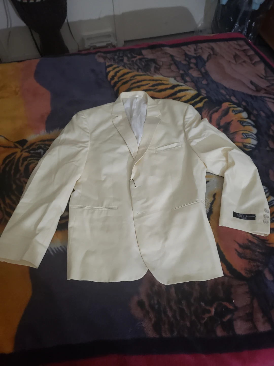SENSE UOMO Men's Suit Set - Cream